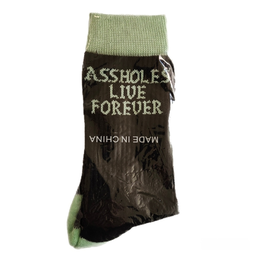 Assholes Live Forever Unisex Socks